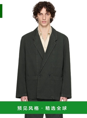 1h可退 香港直邮Lemaire 男士 灰色 Workwear Denim 西装外套 JA1