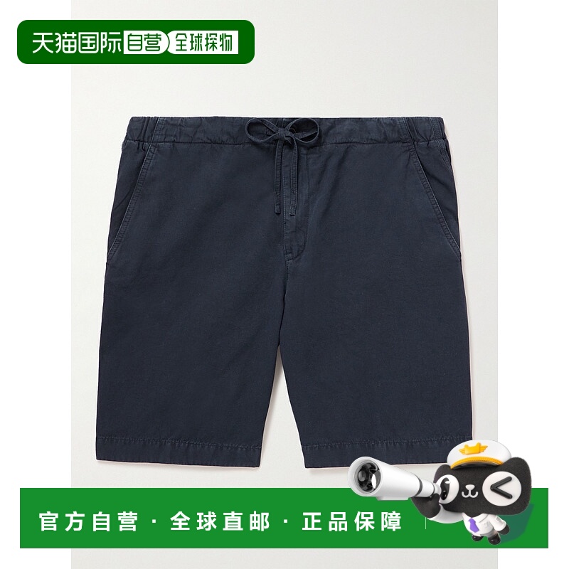 香港直邮Loro Piana 诺悠翩雅 男士 直筒棉混纺百慕大短裤 FAM189