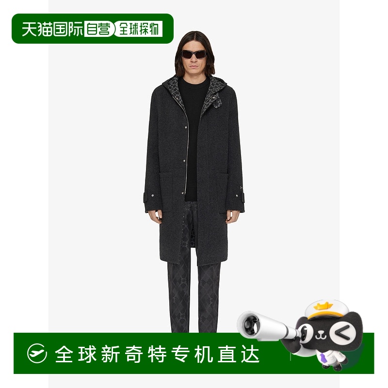 欧洲直邮GIVENCHY (2025新品) Monogram 72 羊毛提花外套大衣