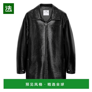1h可退 欧洲直邮courreges 女士 皮质外套皮衣