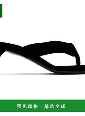 香港直邮Alaïa 女士 黑色夹趾凉鞋 AA3S2003A014