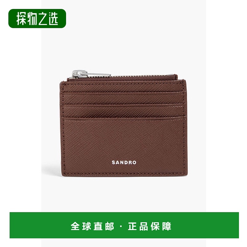 香港直邮Sandro 男士 织纹卡套 SHAPM00196MARRONFONCE