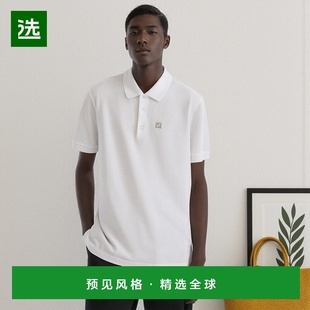 男士 芬迪 白色棉短袖 Polo衫 1h可退 新款 欧洲直邮FENDI