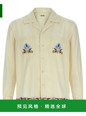 香港直邮BODE 男士衬衫 MRF25SH033CREAM AW2025 浅棕色 'Noveau
