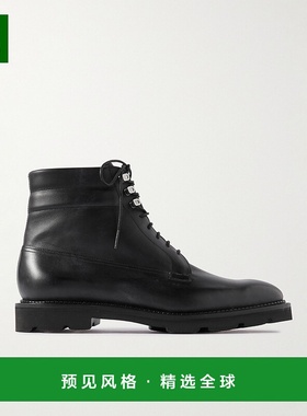 香港直邮1h可退 John Lobb 男士 Alder 打蜡皮靴子 462X9AL1R男靴