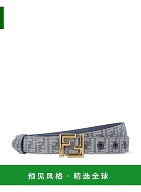 香港直邮Fendi 芬迪 女士 FF腰带 8C0648AV4Q blue蓝色 舒适时尚
