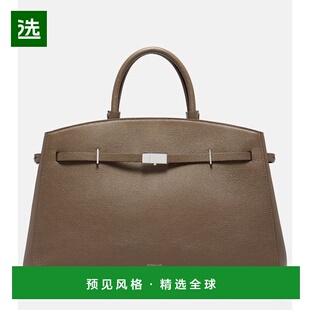 1h可退 香港直邮DeMellier 女士 Hudson 皮革手提包 green绿色 舒