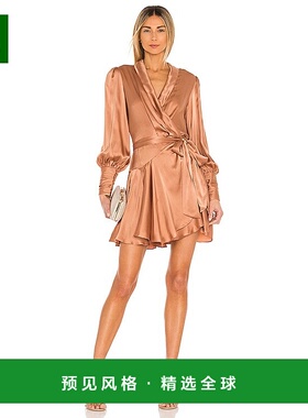 1h可退 香港直邮ZIMMERMANN 女士 真丝裹式迷你连衣裙 8067DRHIG