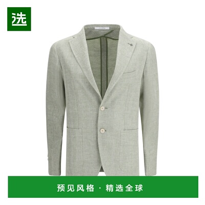 1h可退 香港直邮Tagliatore 男士 棉质亚麻西装外套 1SMC22K34034
