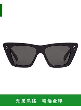 欧洲直邮CELINE/赛琳 23年新款 CAT EYE S187系列 女士灰色镜片黑