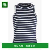 香港直邮VERONICA BEARD 女士 1h可退 Jordyn 条纹罗纹弹力比马棉