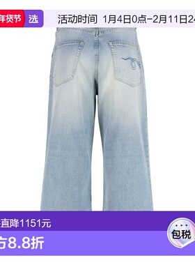 1h可退 香港直邮R13 女士 D'arcy 阔腿牛仔裤 R13WD049D116A