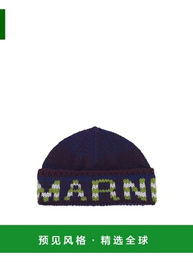 香港直邮Marni 条纹徽标毛线帽 CLZC0112Q0UFWH13高级感正品潮牌