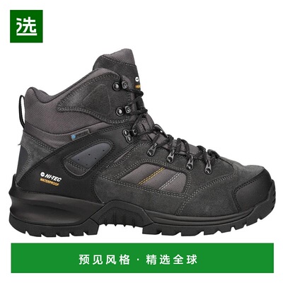 1h可退 【美国直邮】Hi Tec Rock Mid WP 黑色登山靴 男士时尚徒