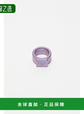欧洲直邮Acne Studios  FW25女士紫色黄铜戒指配饰指环