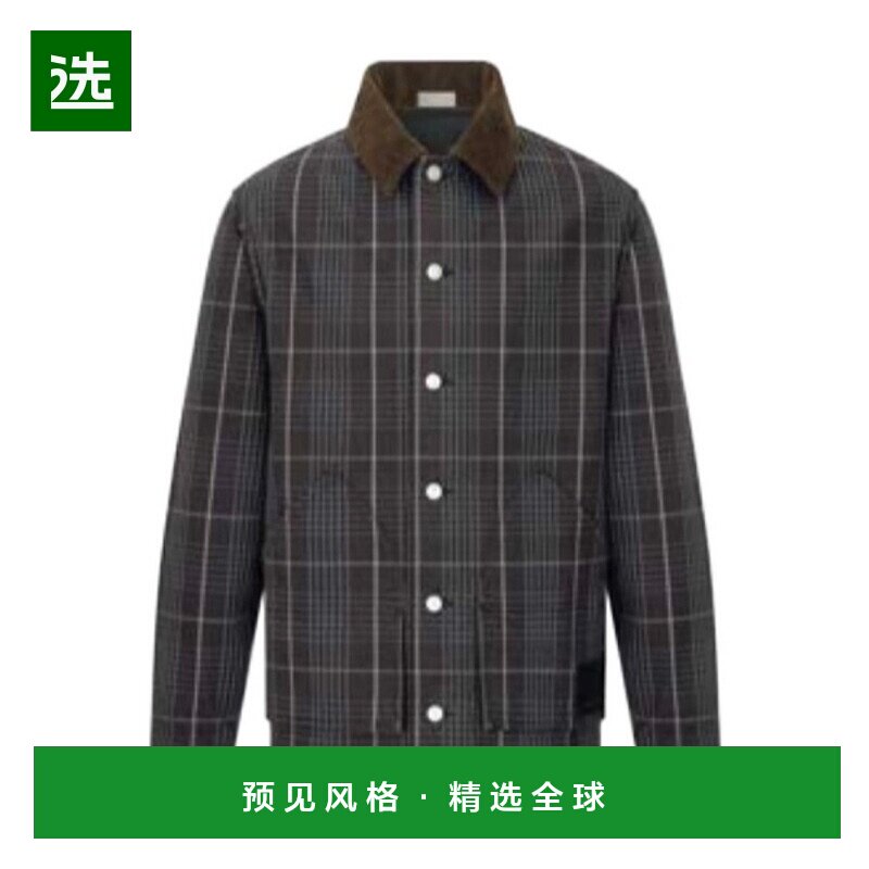 香港直邮Dior 长袖翻领休闲夹克 343D485AY536