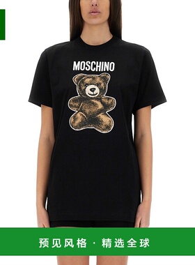1h可退 香港直邮Moschino 莫斯奇诺 女士 泰迪熊T恤 070905411555