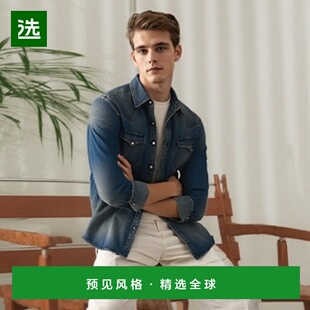 欧洲直邮RalphLauren拉夫劳伦 RRL修身牛仔西部衬衫