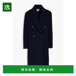 1h可退 香港直邮VINCE 女士 磨毛毡大衣 V997591434 blue蓝色 舒
