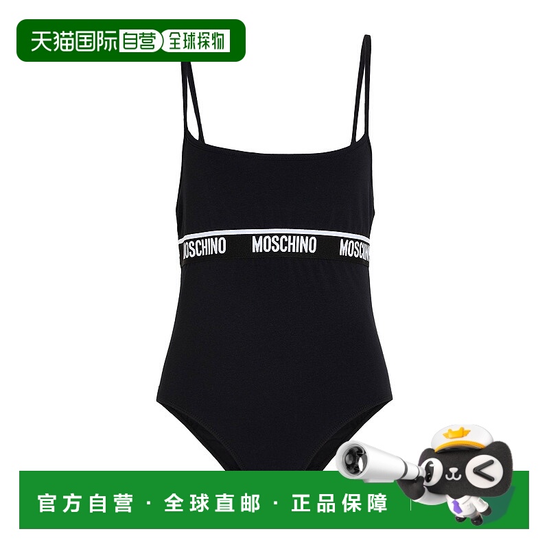 1h可退 香港直邮Moschino 莫斯奇诺 女士 内衣连体衣 black黑色
