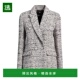 外套 1h可退 粗花呢金属 Blazer 女士双排扣西装 美国直邮 MAJE