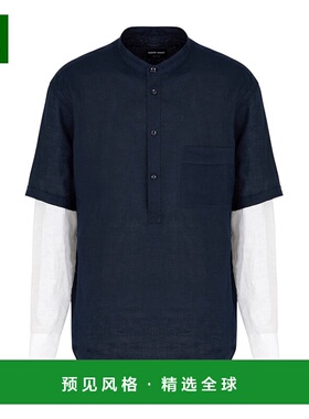 1h可退 香港直邮Giorgio Armani 长袖衬衫 GM001396TE11049男装