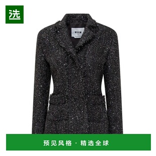 香港直邮MSGM 女士外套 3741MDG0824761999 AW2024 黑色 Msgm Jac