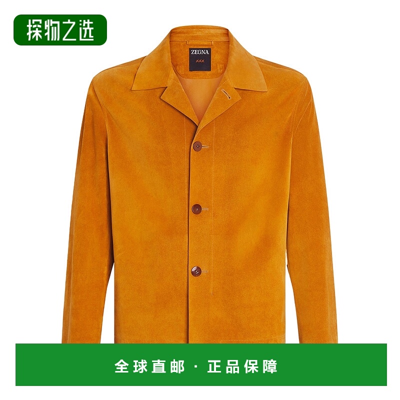 香港直邮Zegna 皮革短夹克 CFFCAA9FL31P