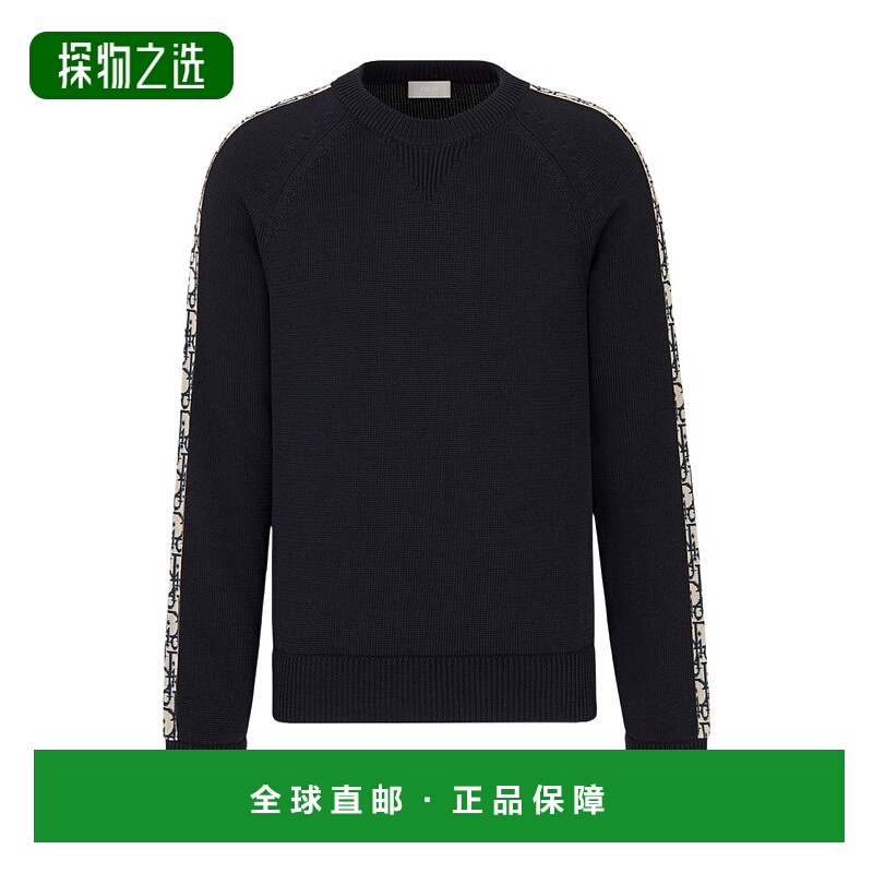 香港直邮Dior 徽标长袖针织套衫 DIO492M6
