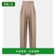 女士 圣罗兰 Laurent 褶裥羊毛阔腿裤 1h可退 香港直邮Saint