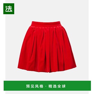 香港直邮Patou 女士 棉质膨起迷你半身裙 red红色 舒适时尚包臀裙