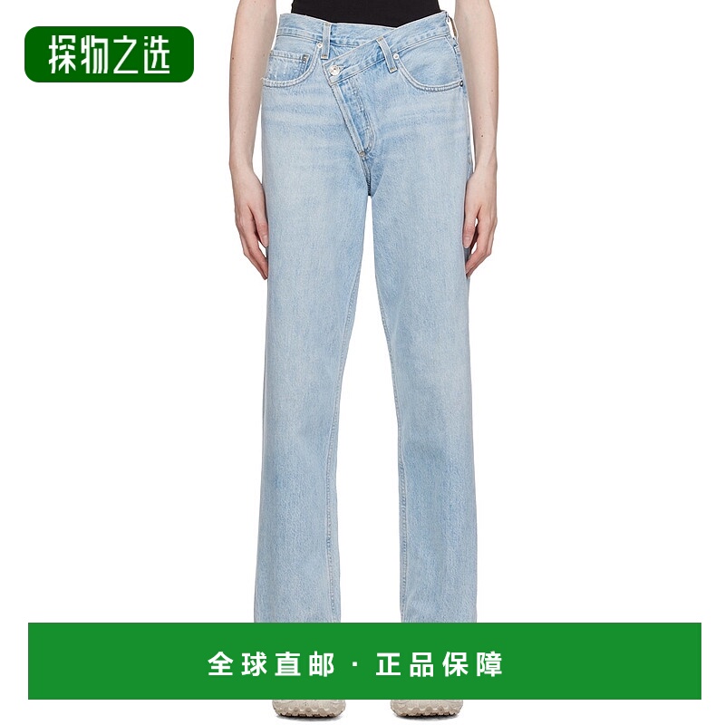 香港直邮AGOLDE 女士 蓝色 Criss Cross 牛仔裤 A097983