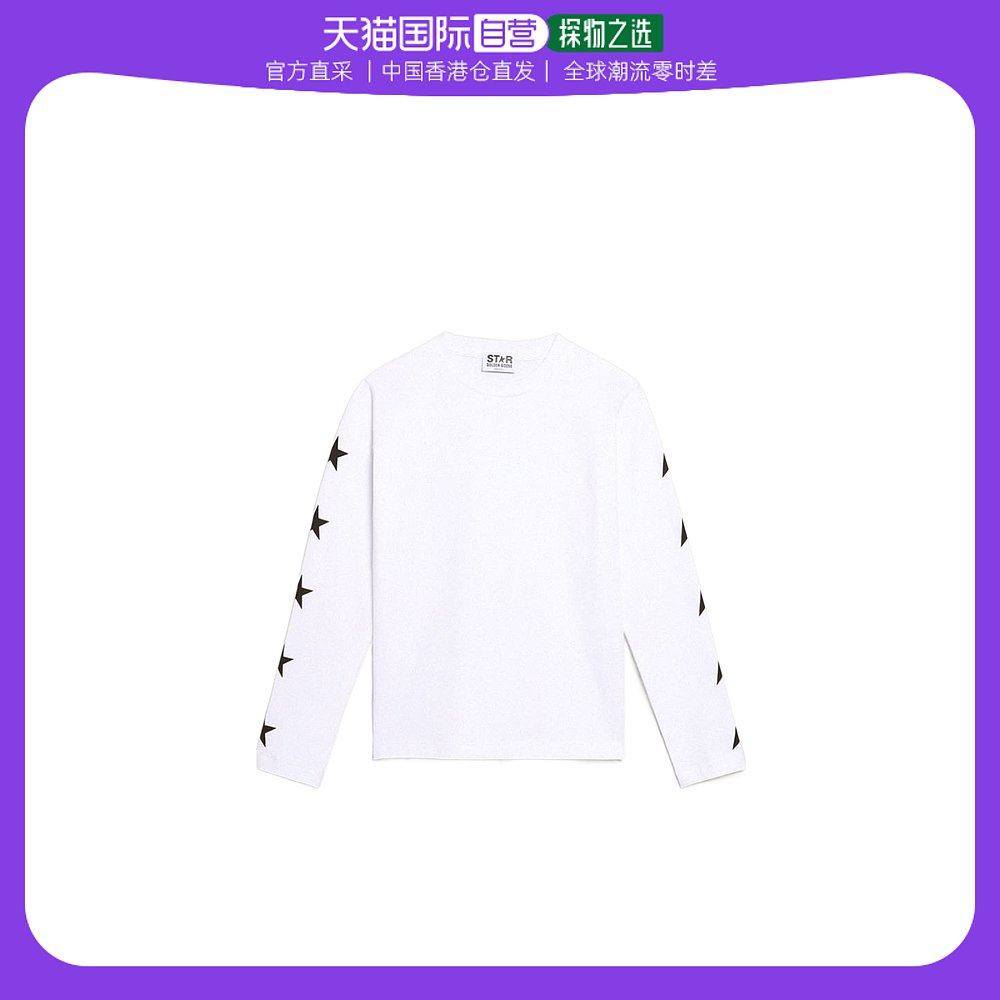 香港直邮golden goose deluxe brand 星星长袖t恤 gkp01264.p0008