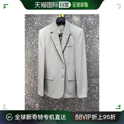 香港直邮DIOR HOMMEDior Homme 男款灰色领扣西服  313C201  A518