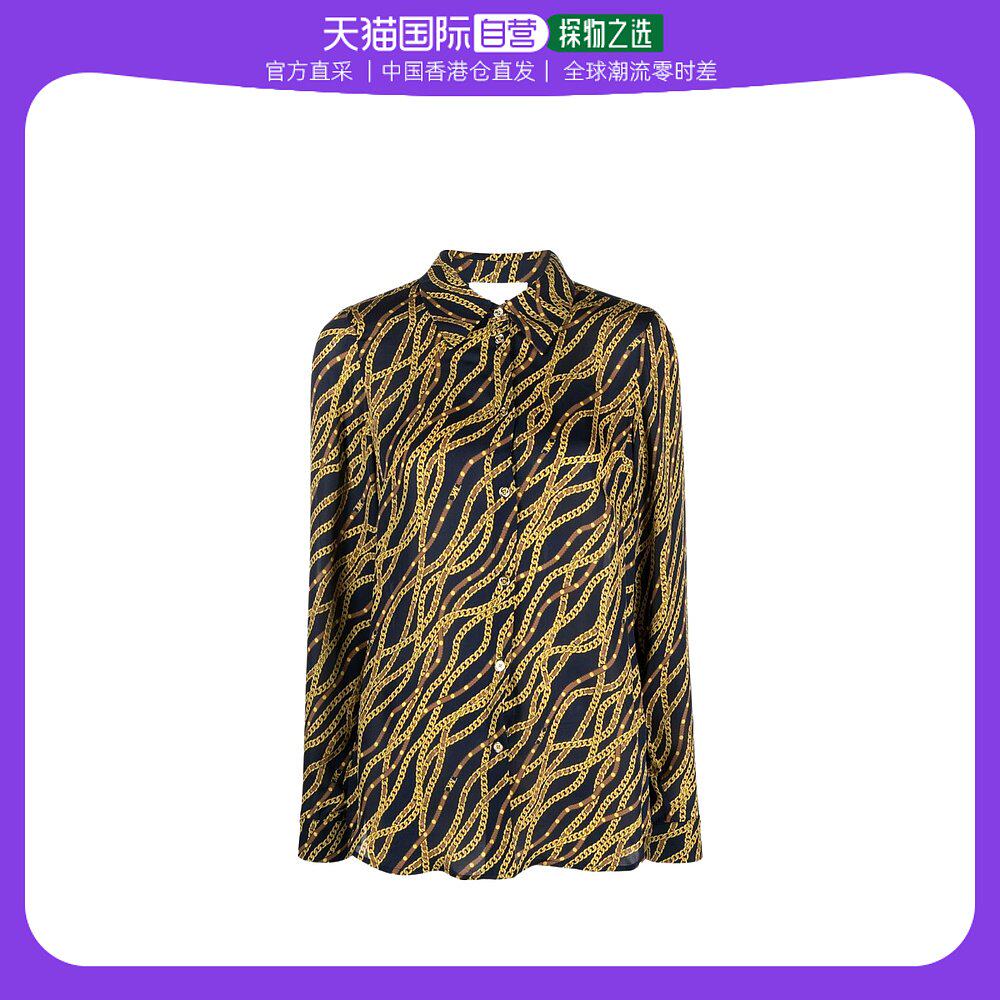 香港直邮michael kors 翻领衬衫 ms340a68eemidnightblue