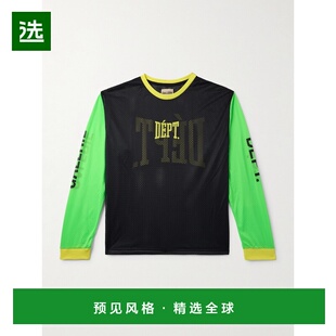 1h可退 香港直邮gallery dept 男士 徽标印花拼色网纱T恤 SEL6003