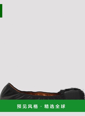 1h可退 香港直邮Lanvin 朗雯 女士 蝴蝶结平底鞋 FWBAMB04SATNP24