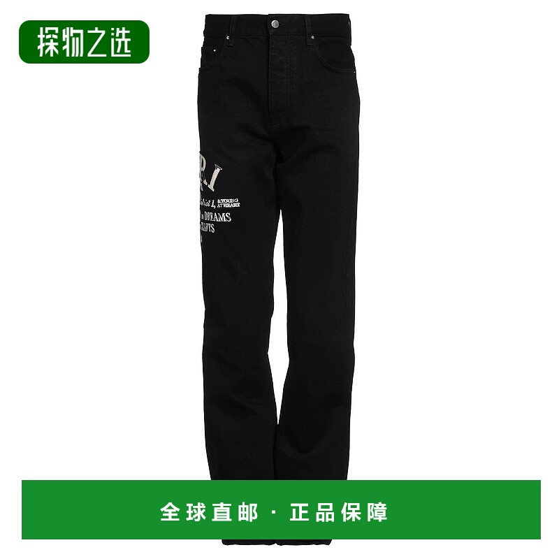香港直邮AMIRI 男士 牛仔长裤 black黑色 舒适时尚