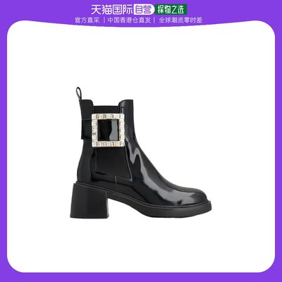 香港直邮Roger Vivier Rangers钻扣切尔西靴 RVW598363401UJ