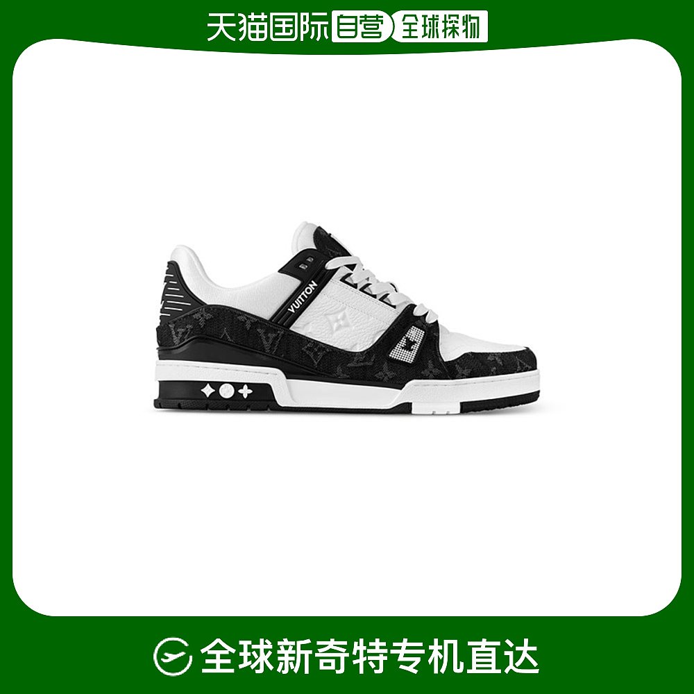 自营|lv路易威登lv trainer运动鞋男士黑色时尚休闲复古篮球鞋