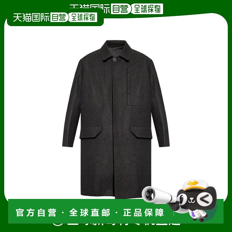 香港直邮Rick Owens 长袖羊毛大衣 RL02C7955WFM