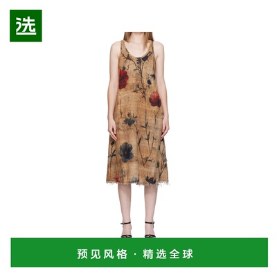 1h可退 香港直邮R13 女士连衣裙 R13WR466R583BPLAIDWITHKHAKIFLO