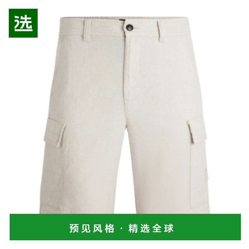 香港直邮BOSS HUGO BOSS 男士短裤 50536888271 SS2025 白色,男装,休闲裤,淘宝优惠券,粉丝福利购,淘宝优惠卷