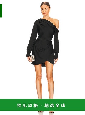 1h可退 香港直邮Simkhai 女士 Cameron 连衣裙 SI1080Q black黑色