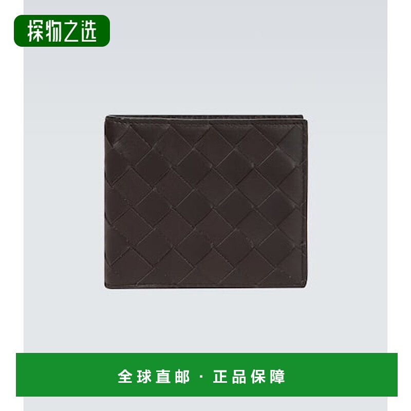 1h可退 香港直邮Bottega Veneta 葆蝶家 男士 二摺皮革钱包