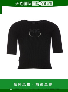 1h可退 欧洲直邮PINKO 女士针织毛衣102017A18MZ99短袖针织衫