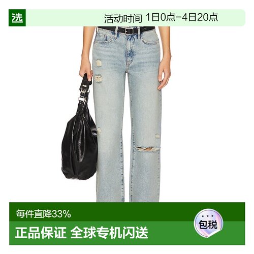 1h可退 香港直邮Triarchy 女士 Birkin 中腰直筒裤 206310257牛仔