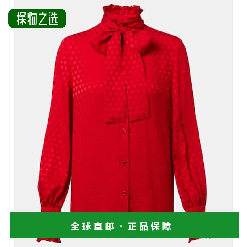 1h可退 香港直邮Valentino 华伦天奴 女士 La Cour De Cœur crêp