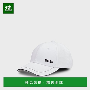 BOSS雨果 白色棉质帽子新款 BOSS 男士 GREEN 欧洲直邮HUGO