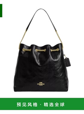 香港直邮COACH 女士单肩包 CCZ81IMBLK SS2024 黑色 Evelyn 大号